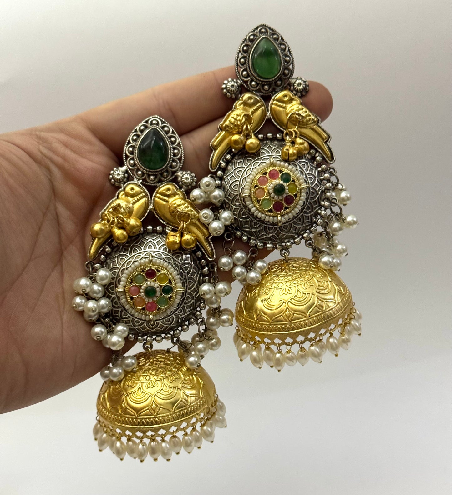 Premium Oxidised Alizeh Full size Jhumka