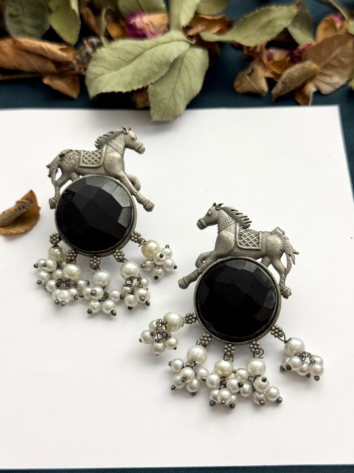 Premium brass made Oxidised Earrings