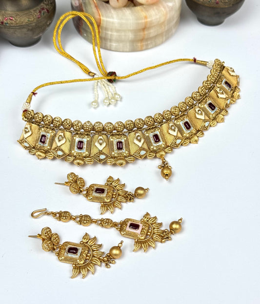 Rajwadi Choker set