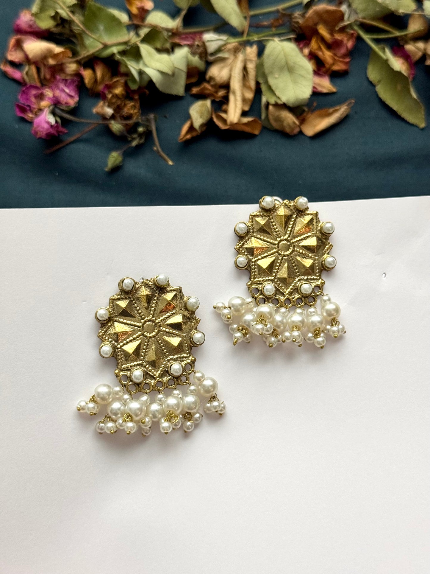 Tribal Flower Earrings
