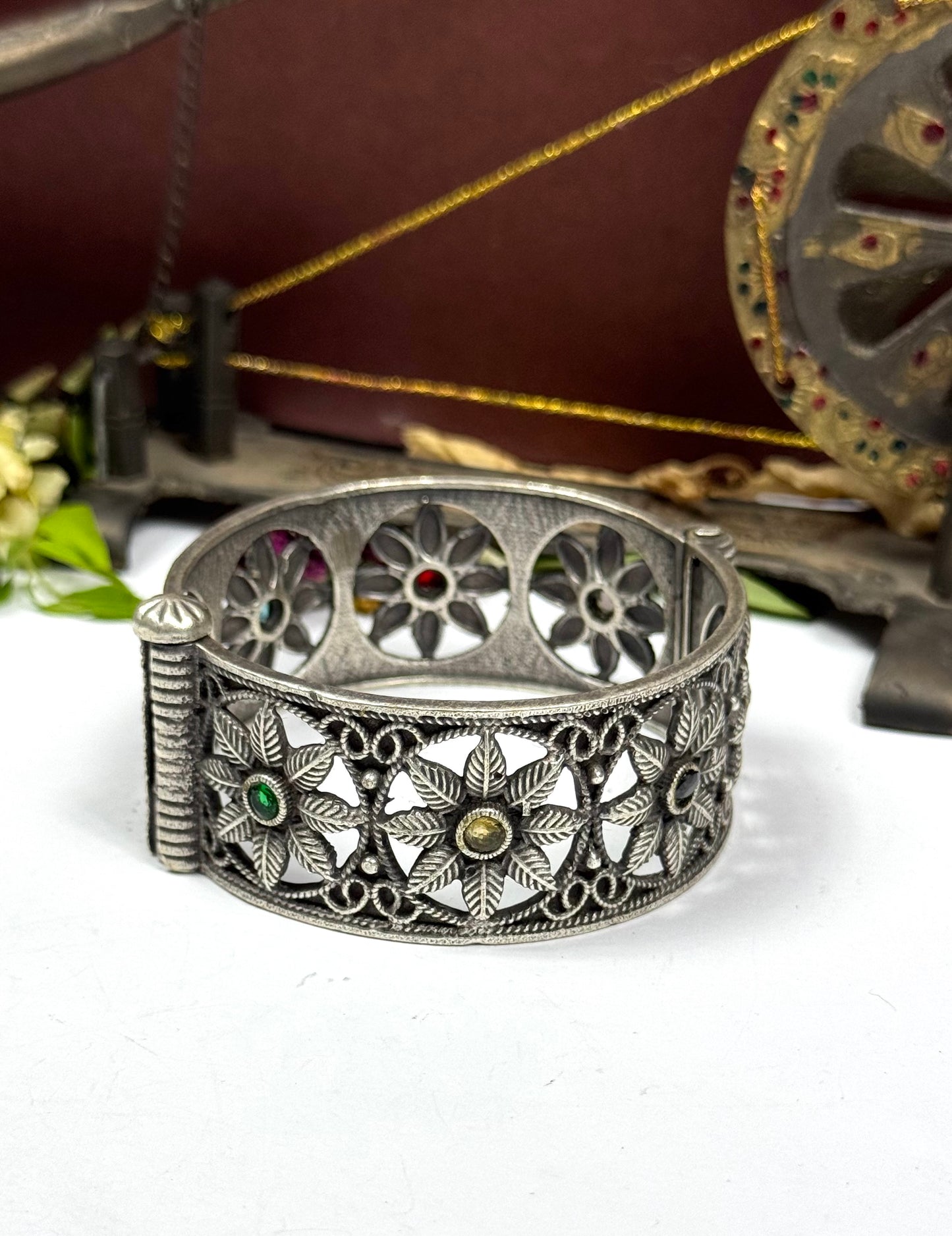 Brass made Mah-e-hush Oxidised Bangles