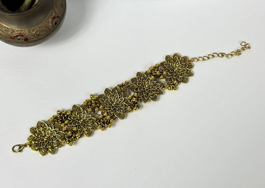 Oxidised German silver Barsaat breslet