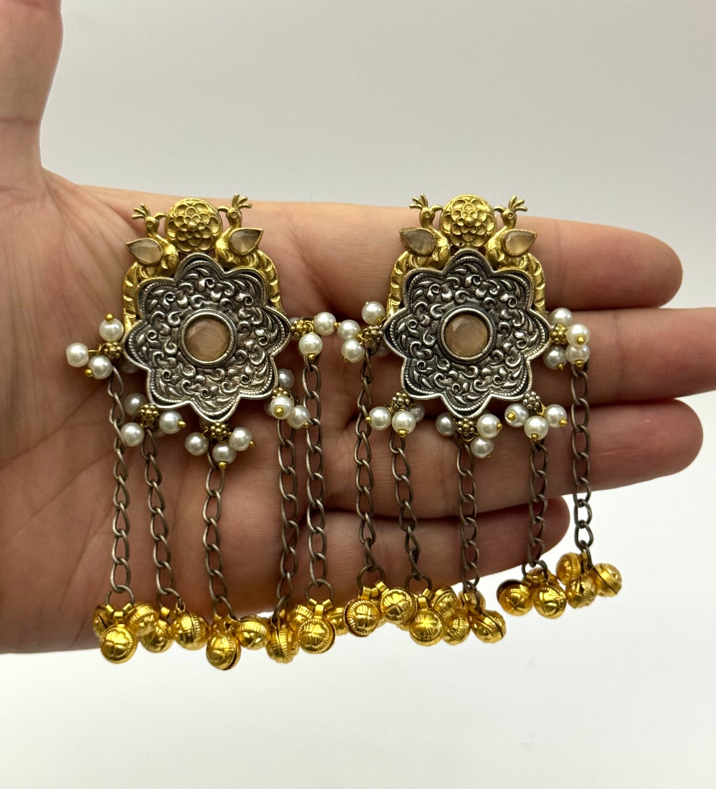 Premium Brass made oxidised Designer Earrings