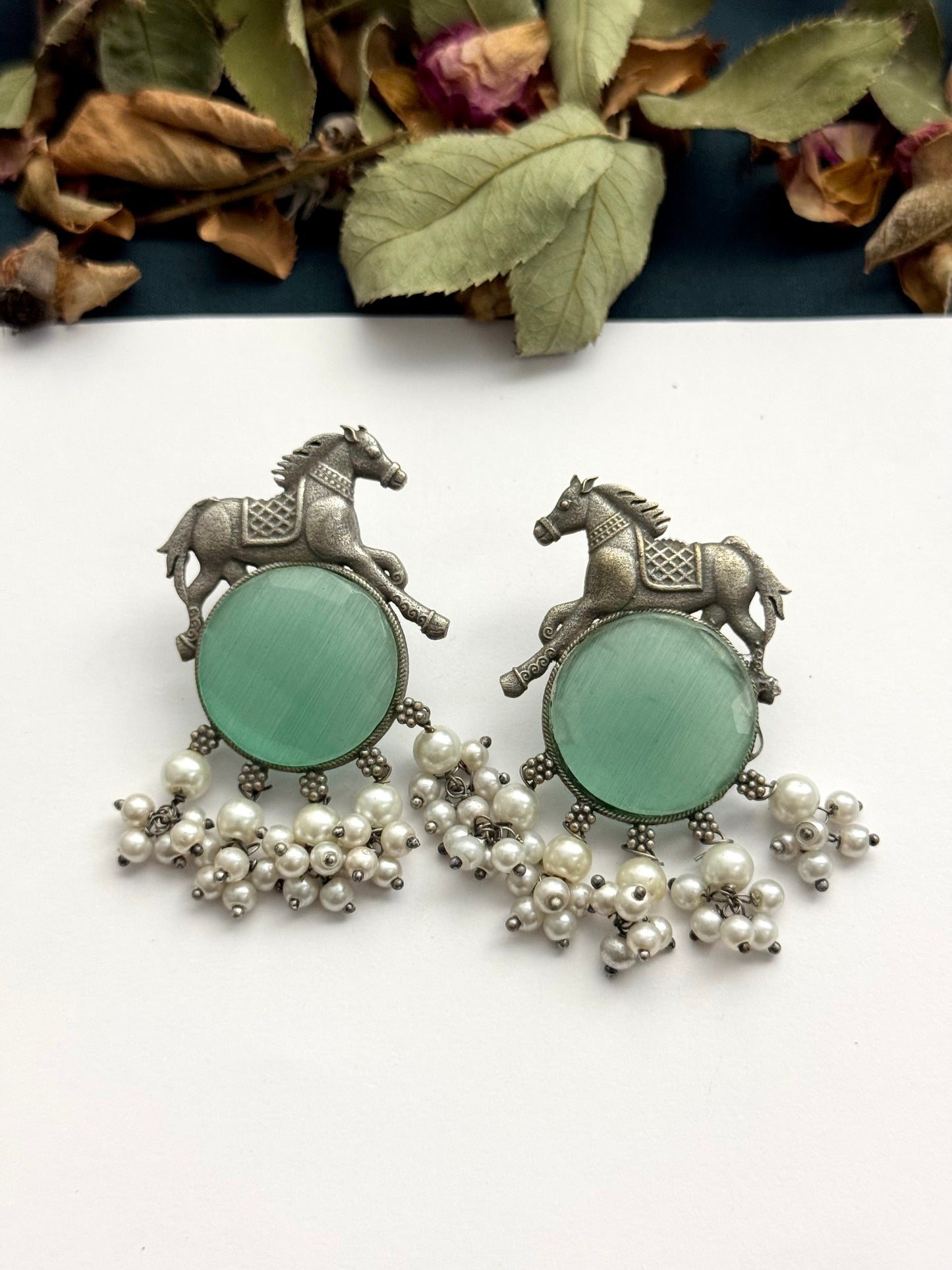 Premium brass made Oxidised Earrings