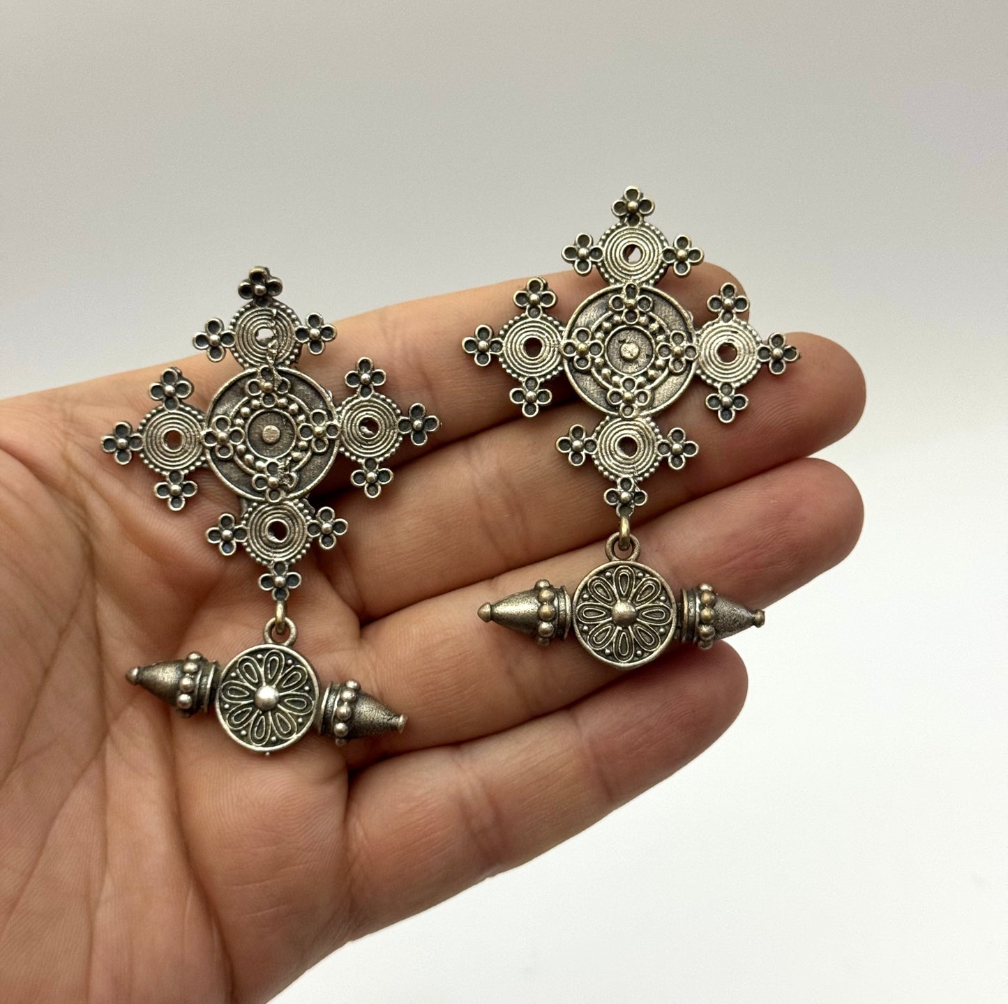 Brass made Premium Oxidised Earrings