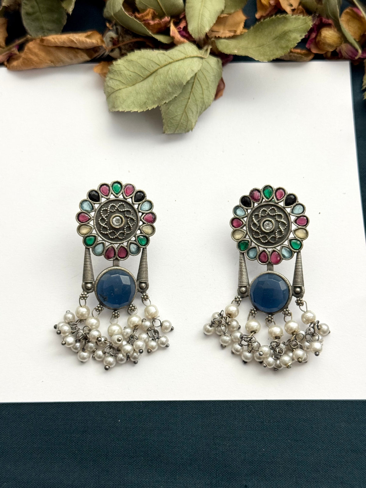 Premium Brass made Oxidised Earrings