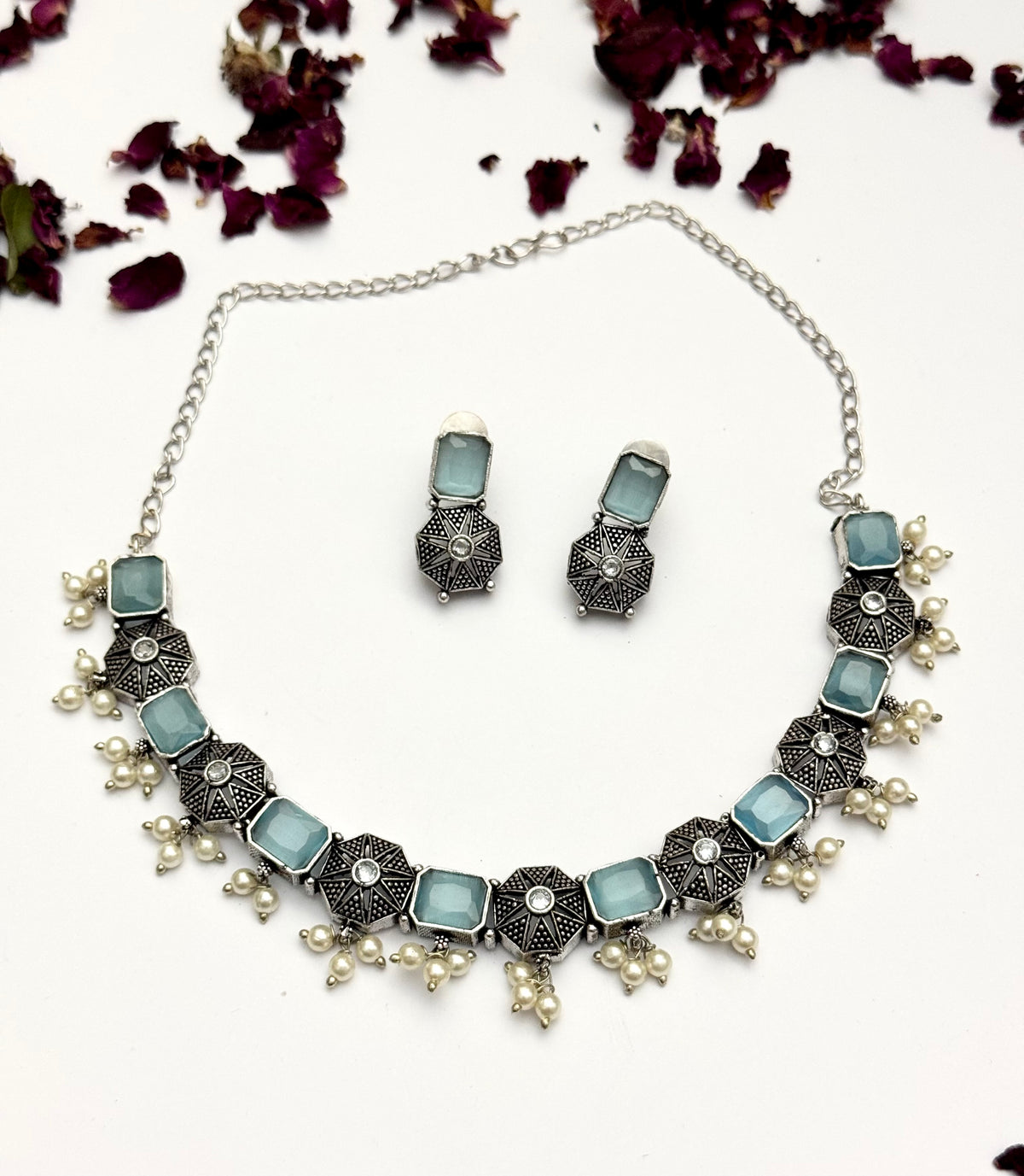 Premium oxidised Necklace set