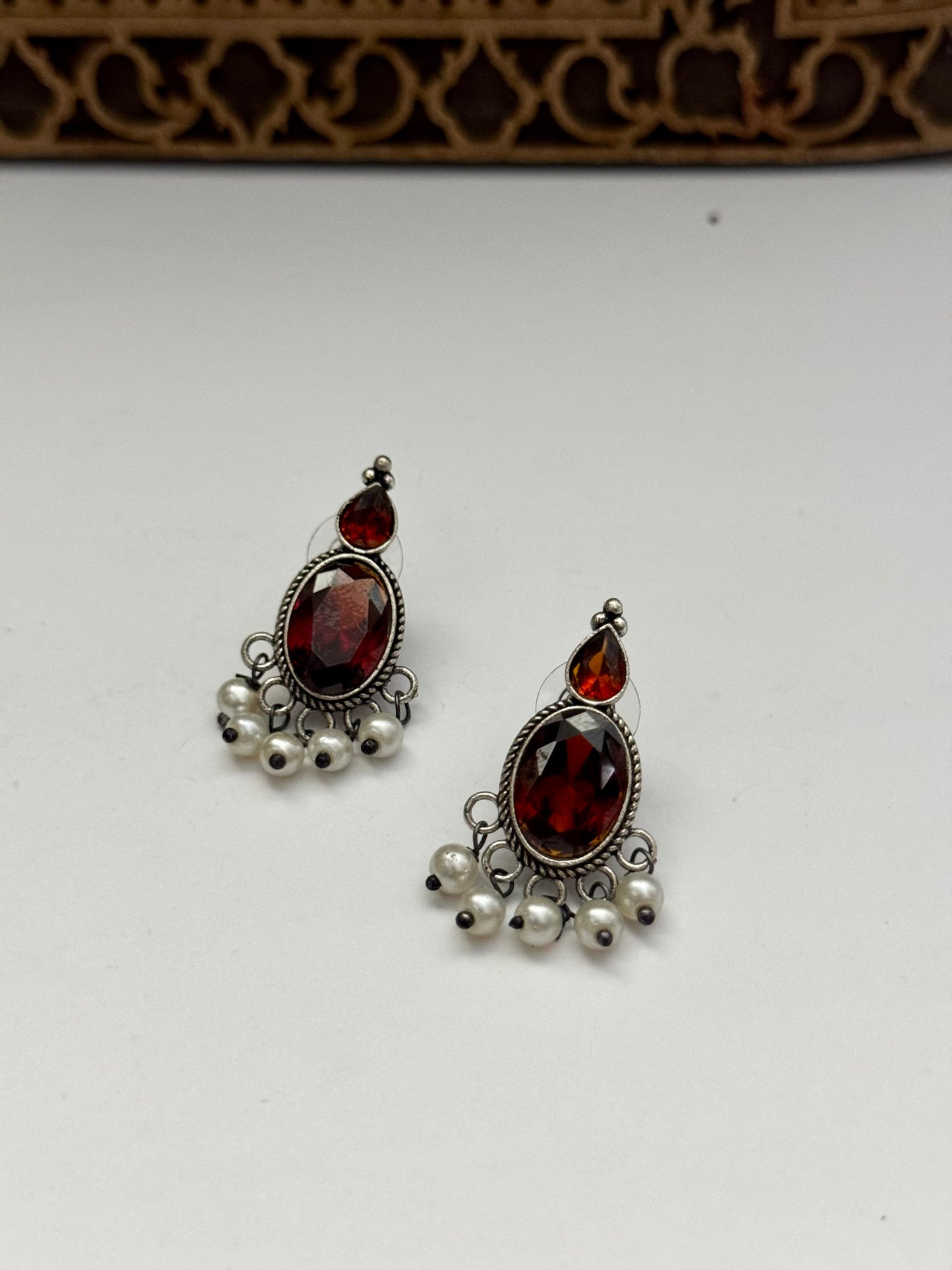 Premium brass made oxidised Earrings