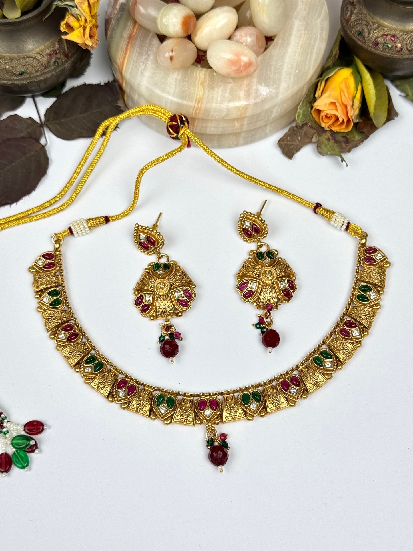 Rajwadi Mahira Necklace Set