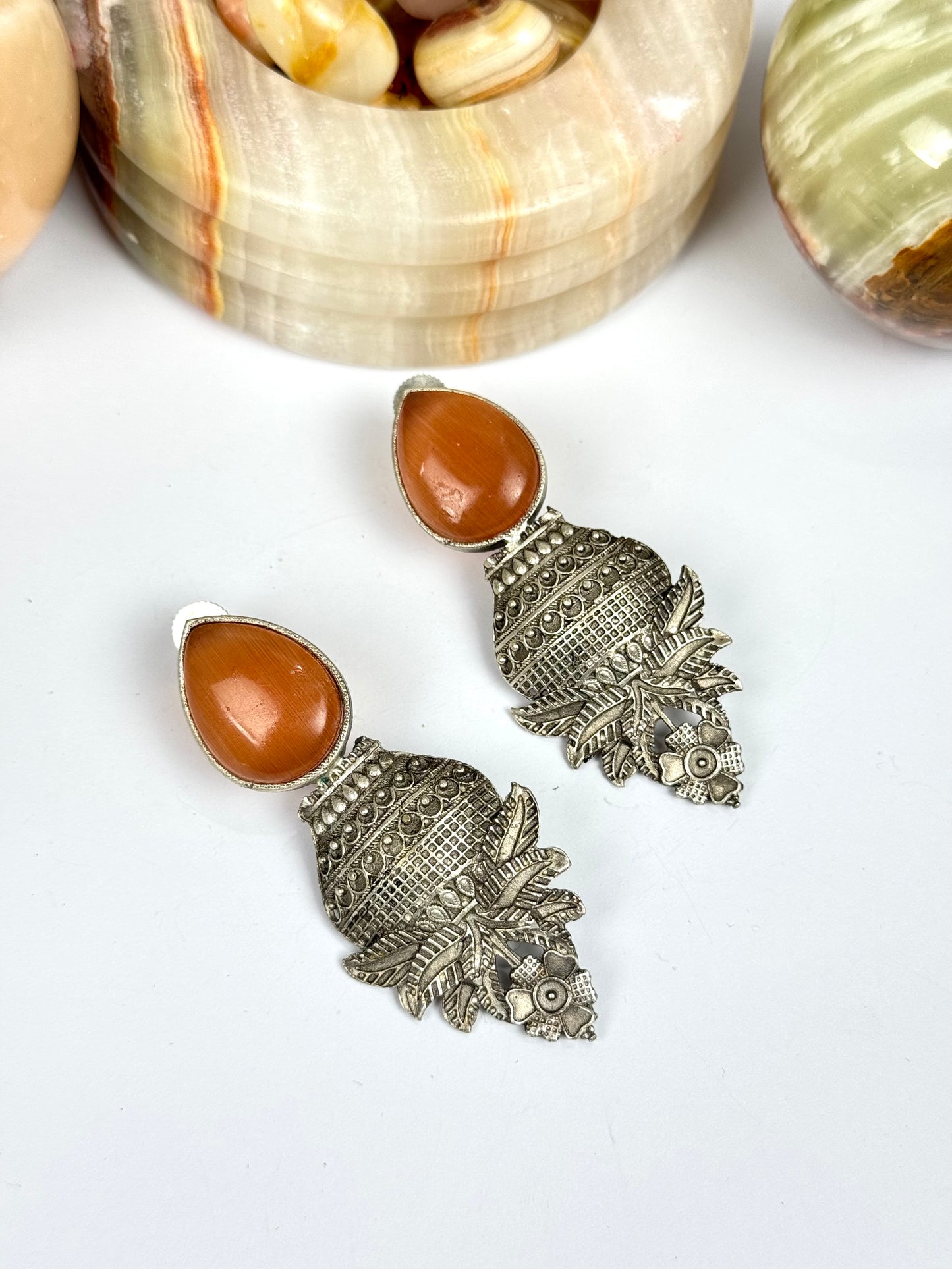 Premium Brass made Oxidised Earrings