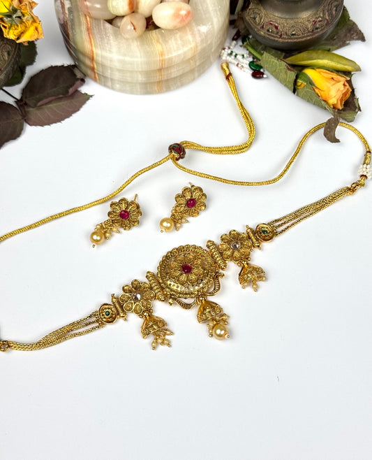Rajwadi Rija Choker set