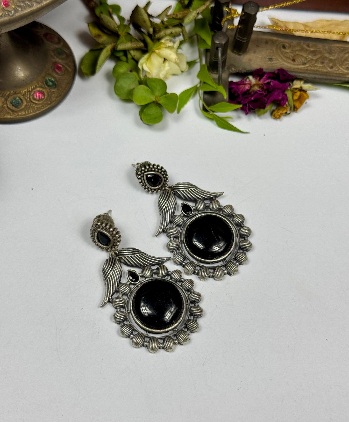 Premium Oxidised Anissa Earrings