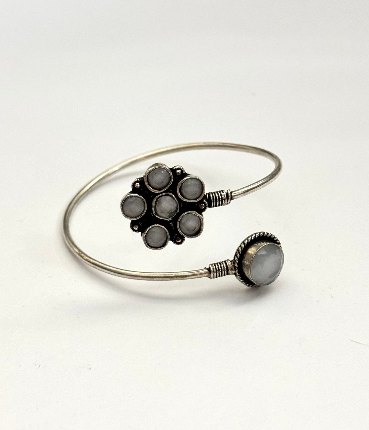 Oxidised openable Bangle