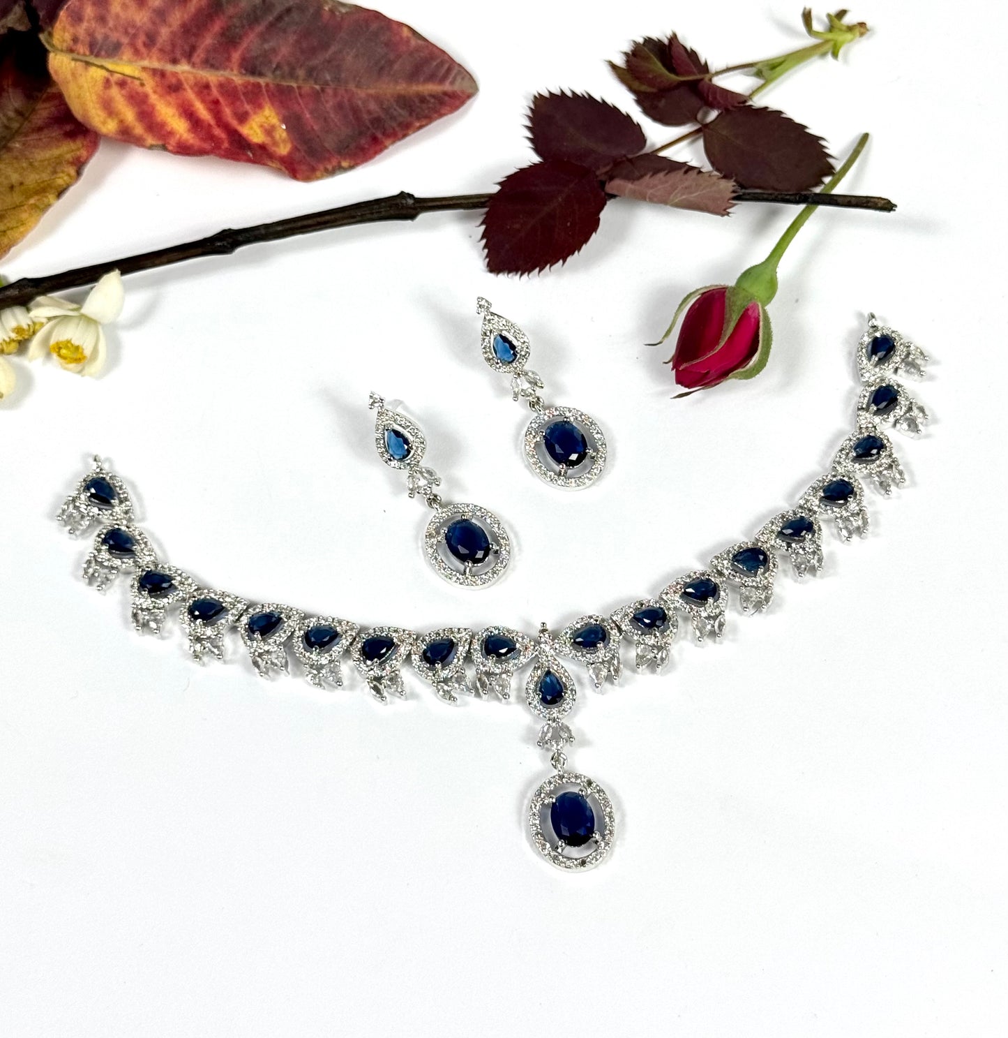 American Diamond 1 karat Necklace set