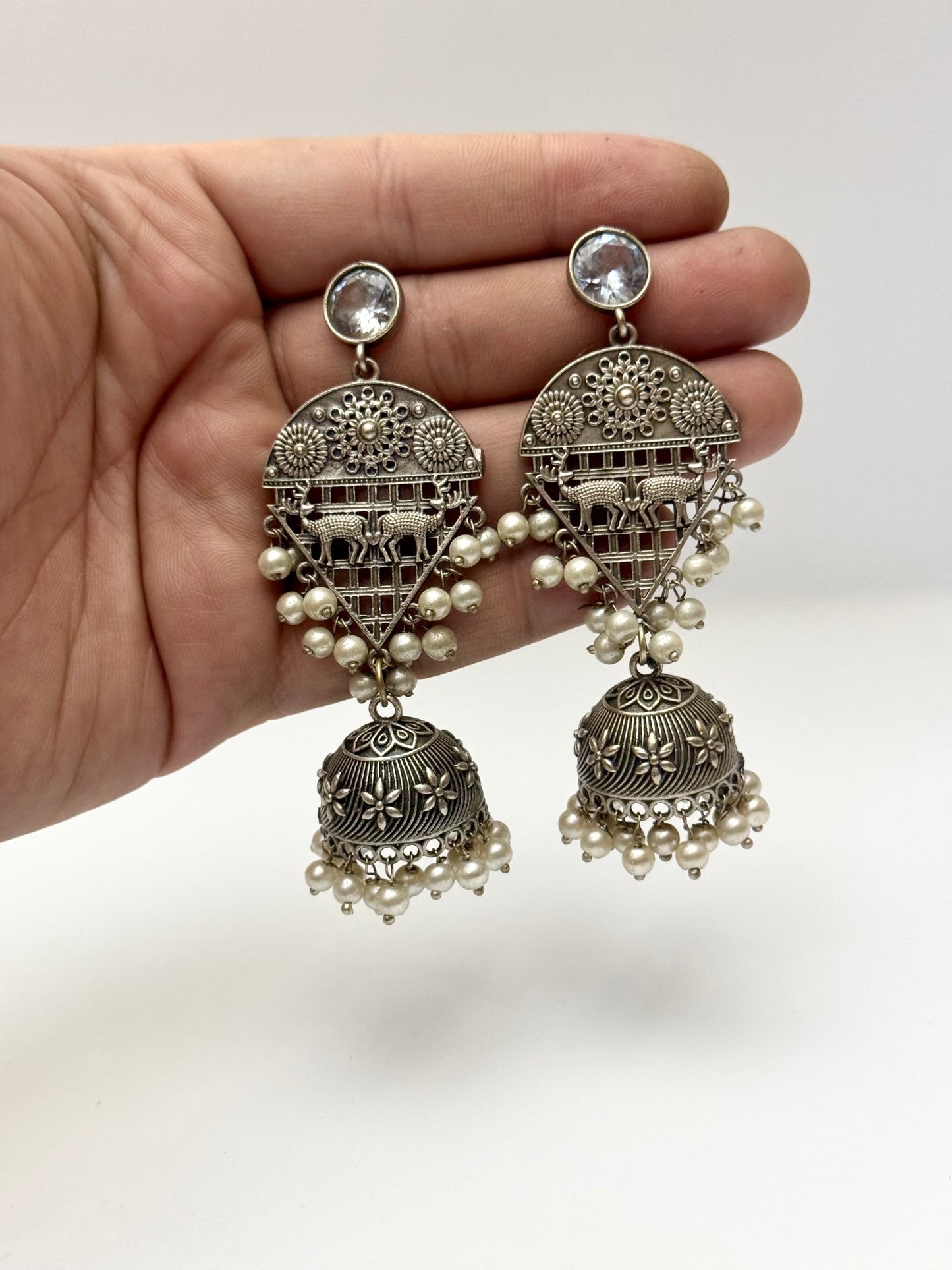 Premium Oxidised Sharmila Jhumki