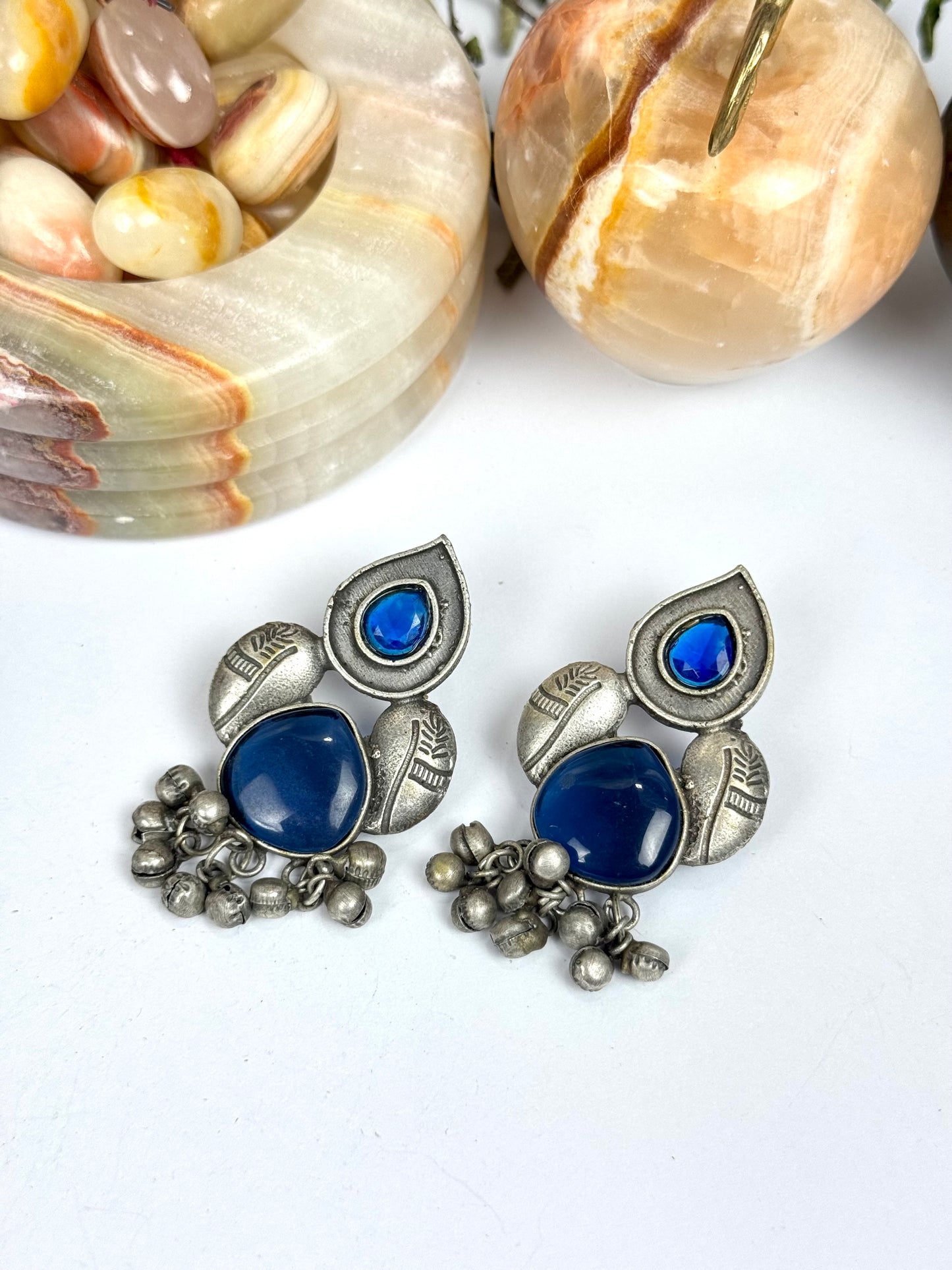 Premium Brass Made Oxidised Earrings