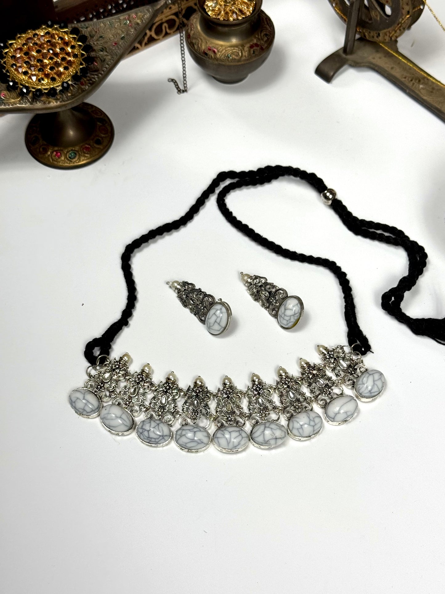 Oxidised Sultana Set