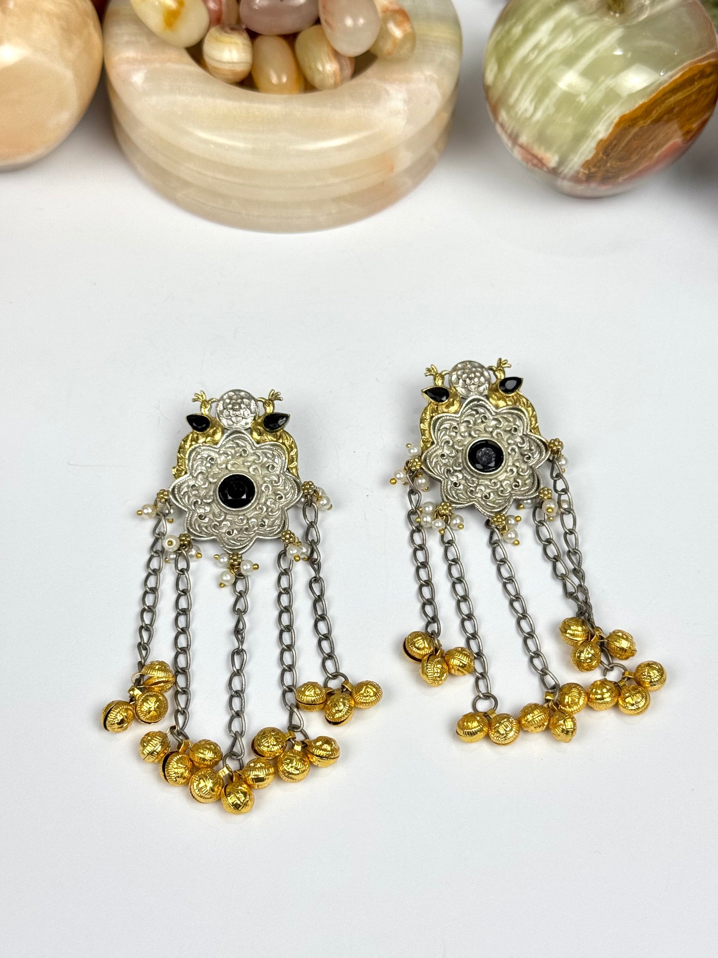 Premium Brass made oxidised Designer Earrings