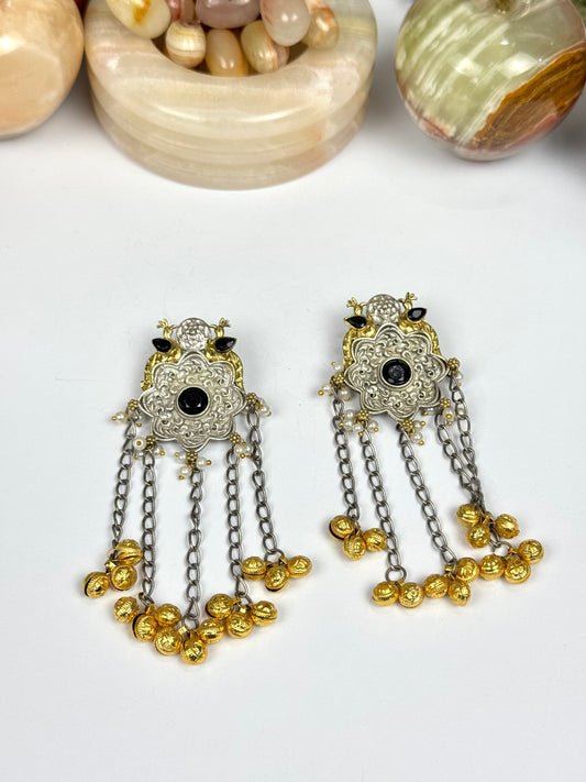 Premium Brass made oxidised Designer Earrings