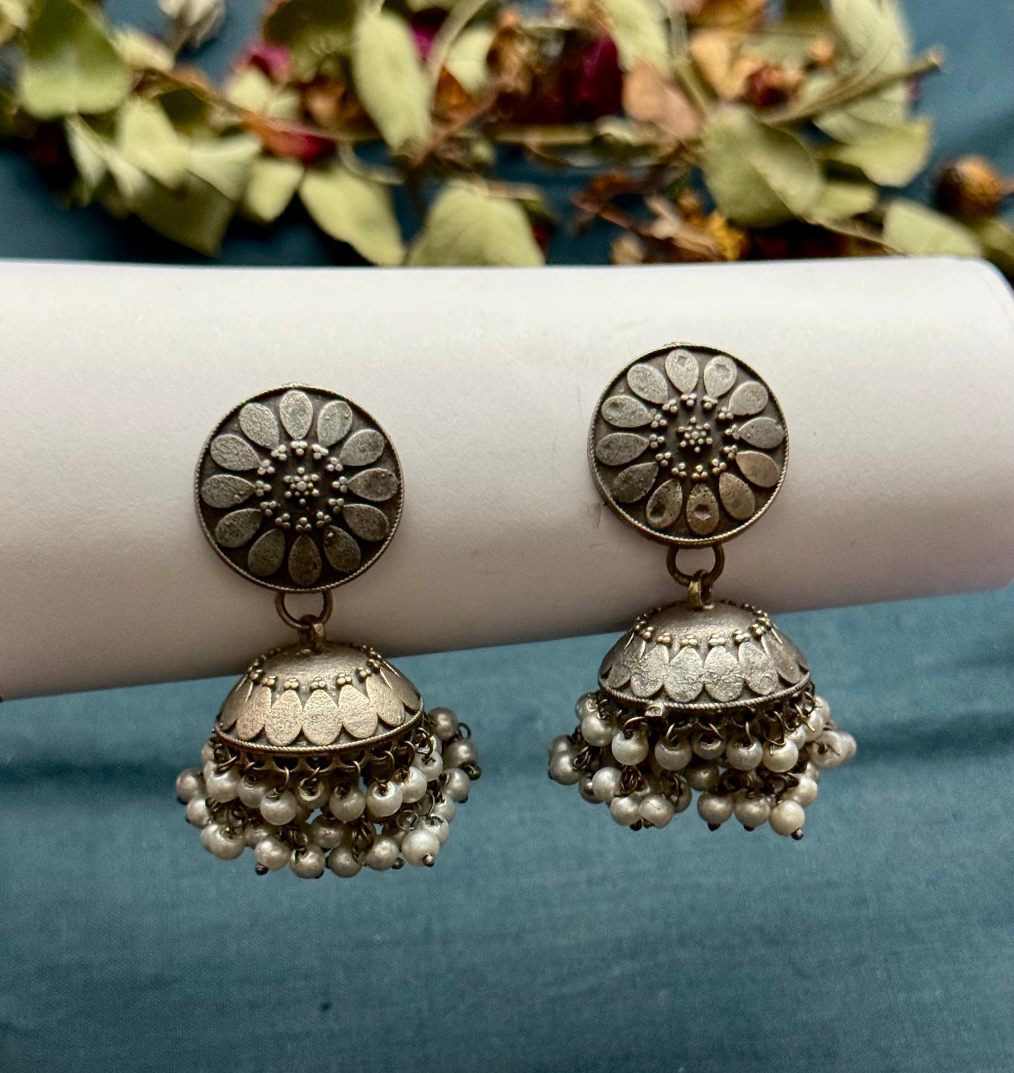 Premium brass made Oxidised Jhumka
