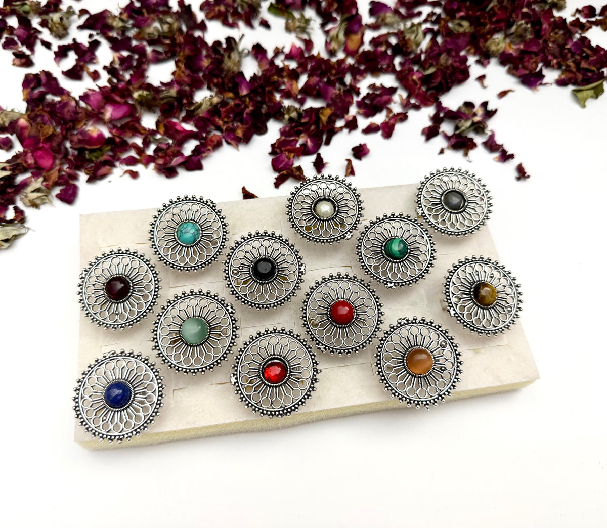 Premium Brass made Oxidised Adjustable rings