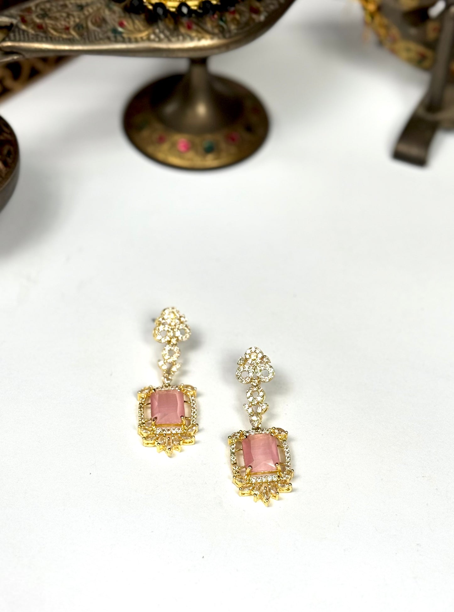 American Diamond 1 karat Earrings