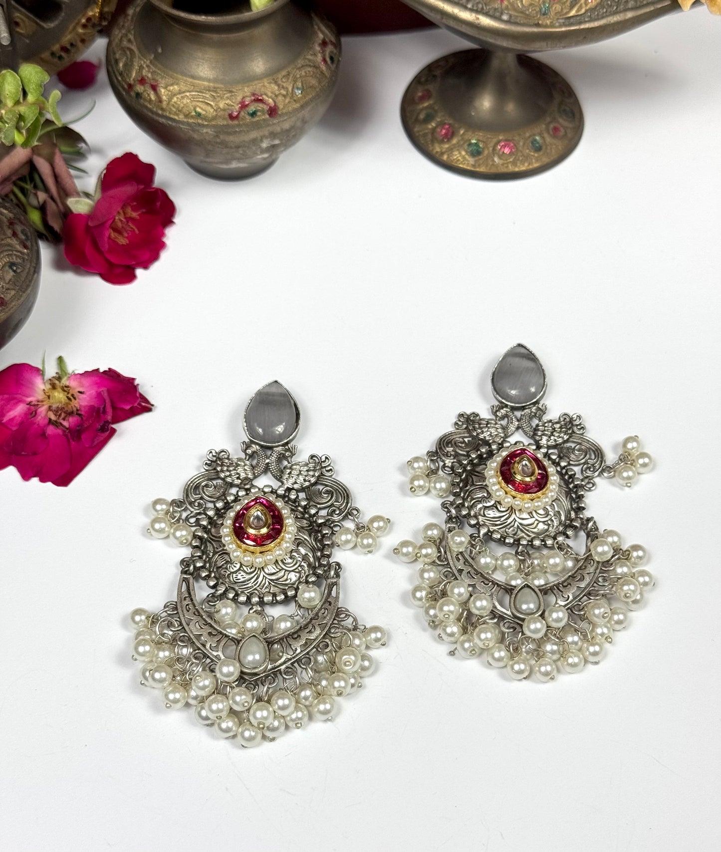 Premium oxidised Aisha Earrings