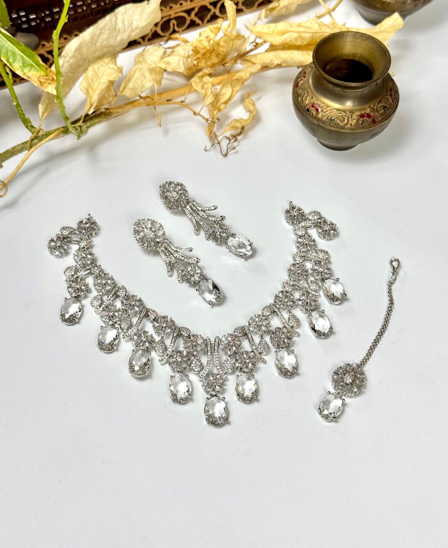 American Diamond 1 karat Necklace sets