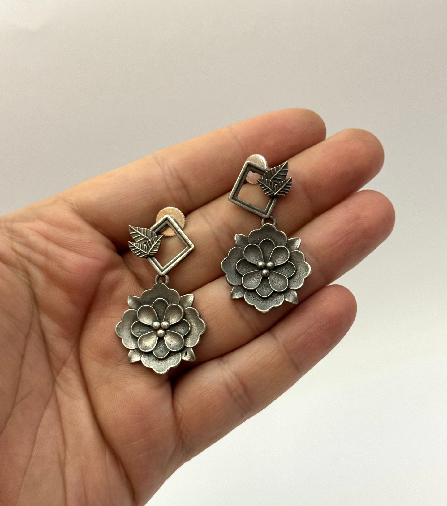 Brass made premium oxidised Earrings