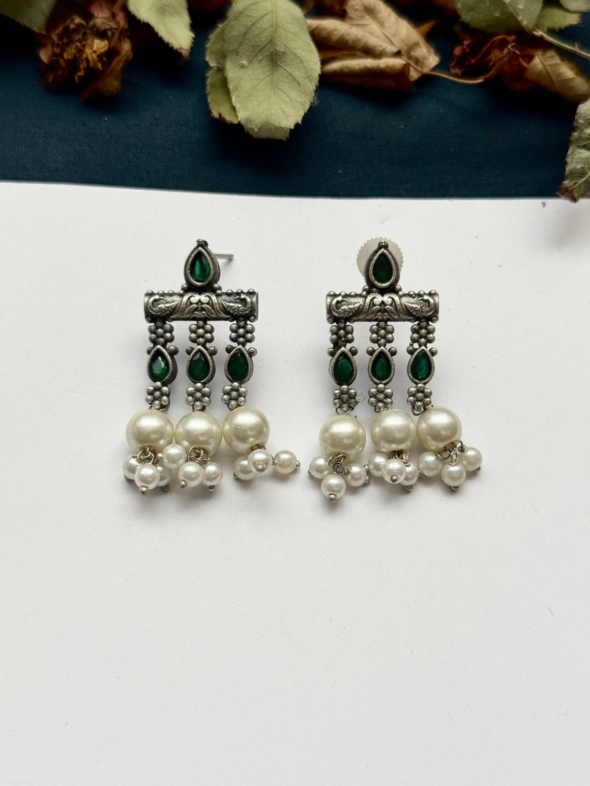 Premium brass made Oxidised Earrings