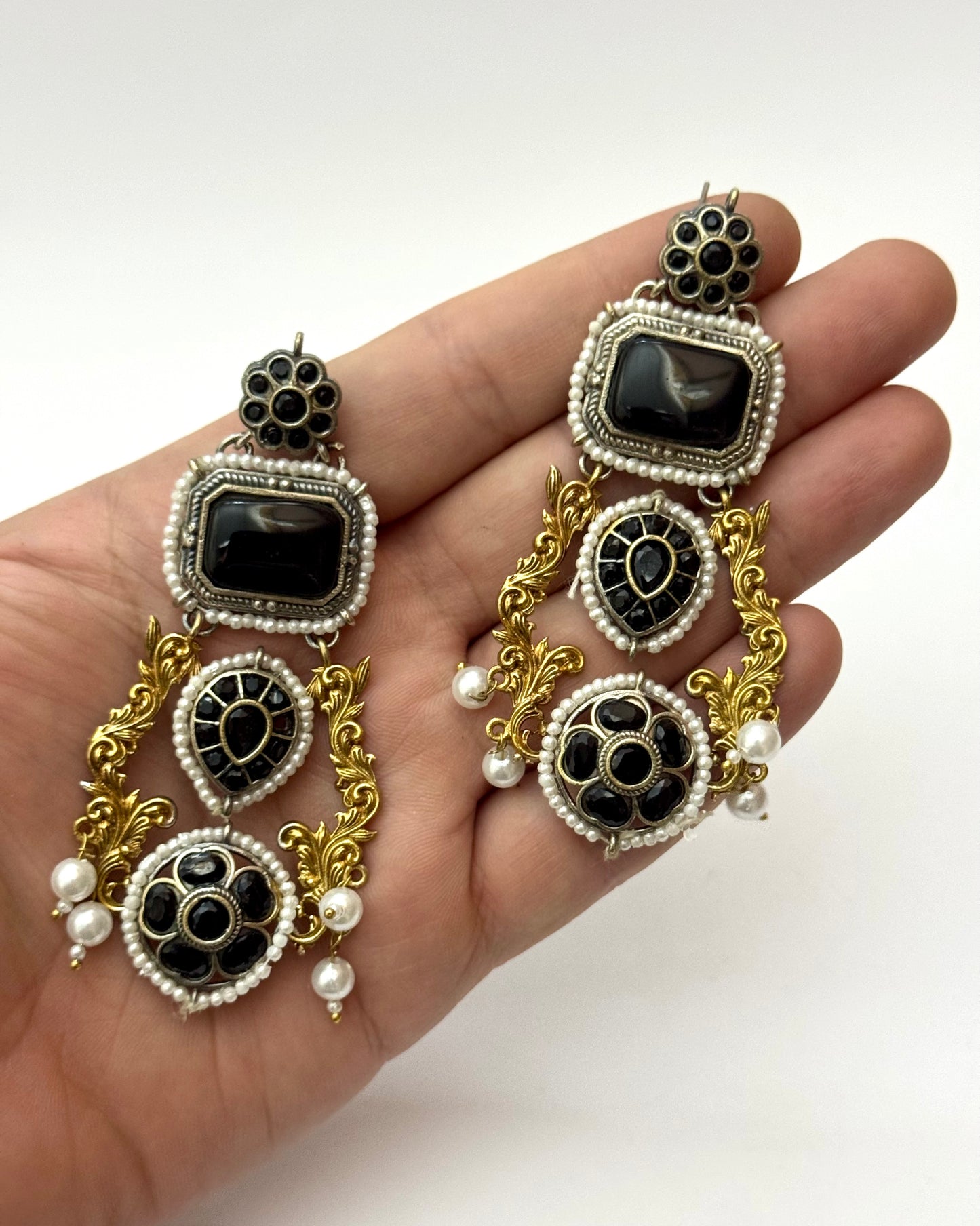 Premium Brass made Designer Oxidised Earrings