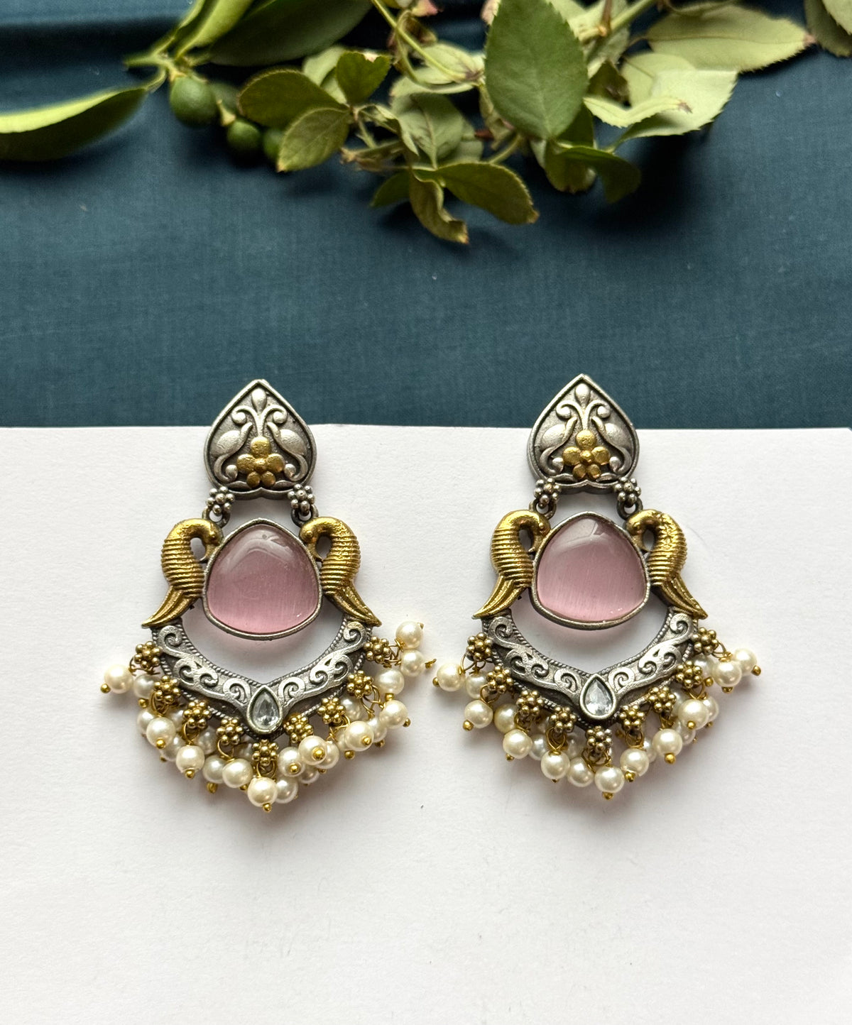 Premium Brass Made oxidised Earrings