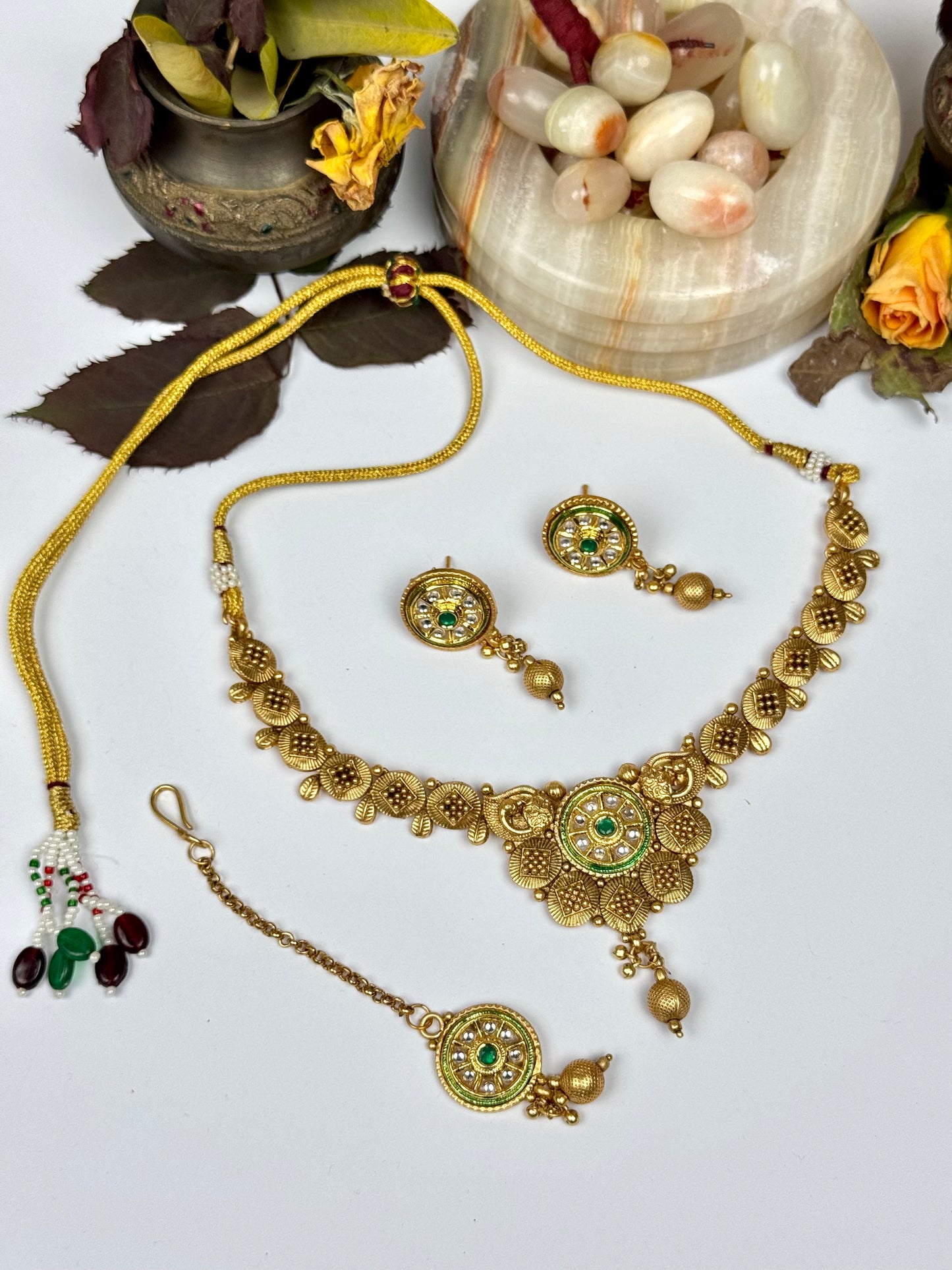 Rajwadi Shenaz Necklace set