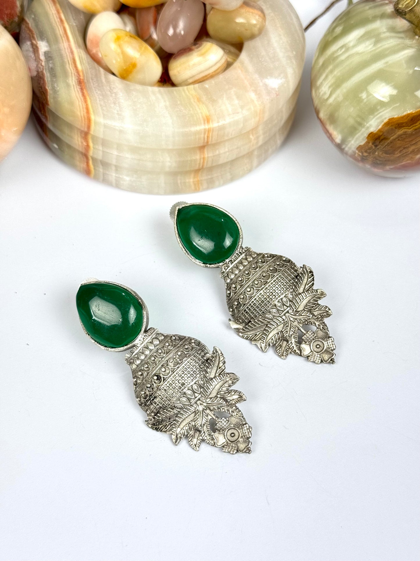 Premium Brass made Oxidised Earrings