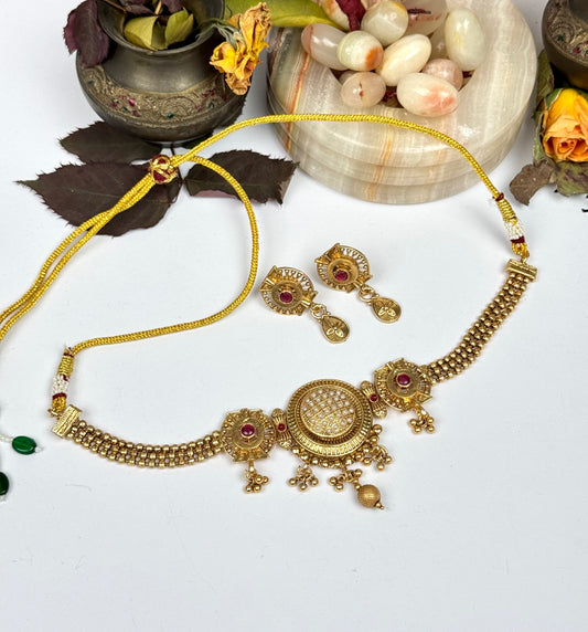 Rajwadi Maya Choker set