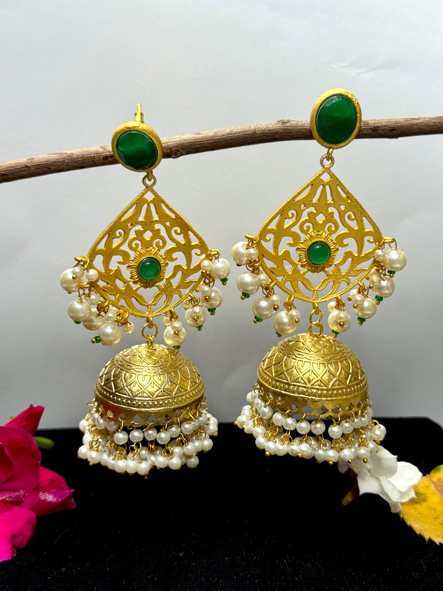 Premium Brass sara Jhumka