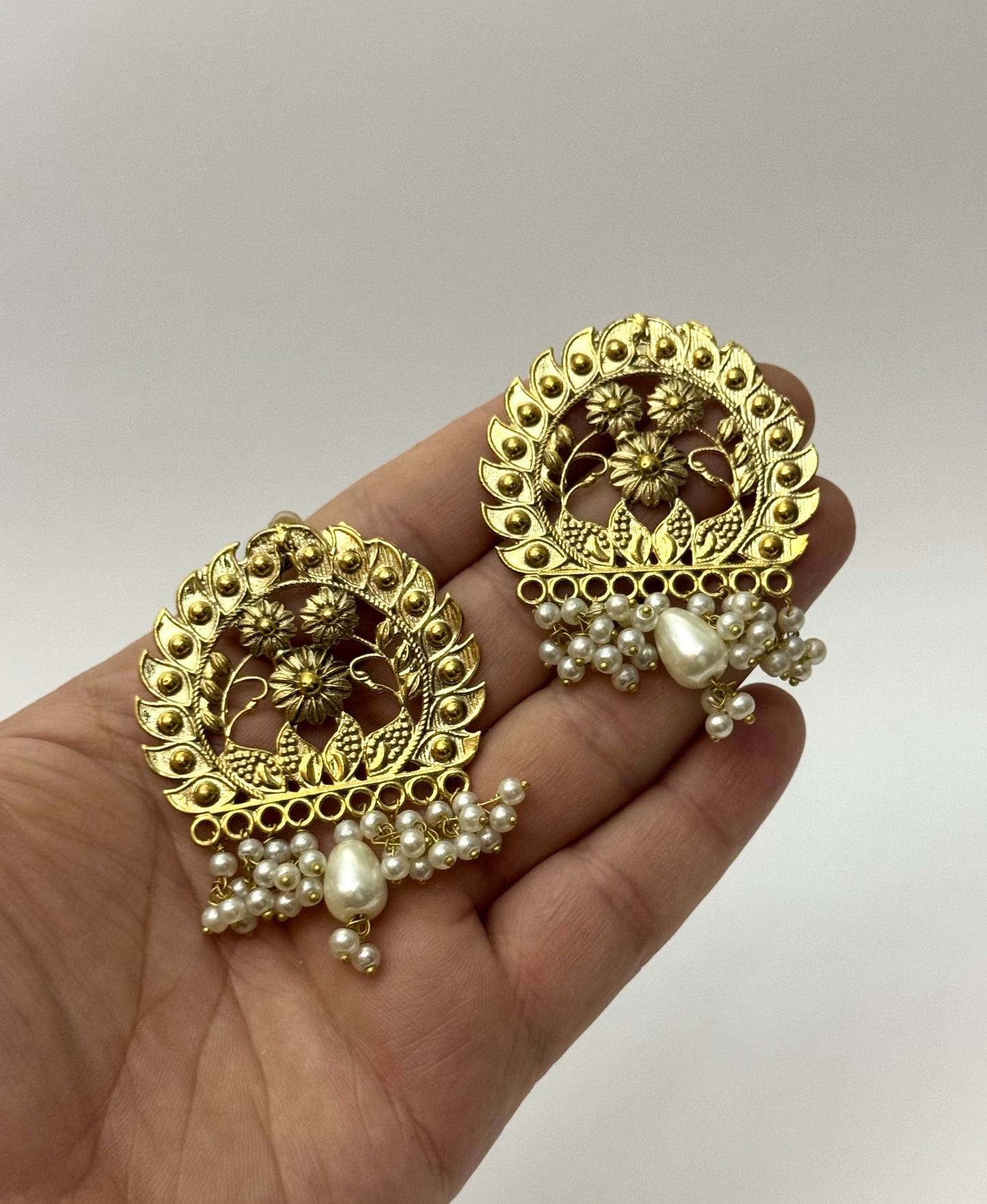 Tribal Flower Earrings