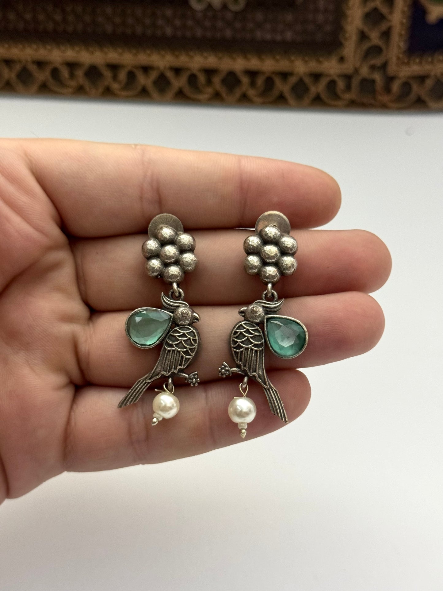 Premium Brass made oxidised Earrings