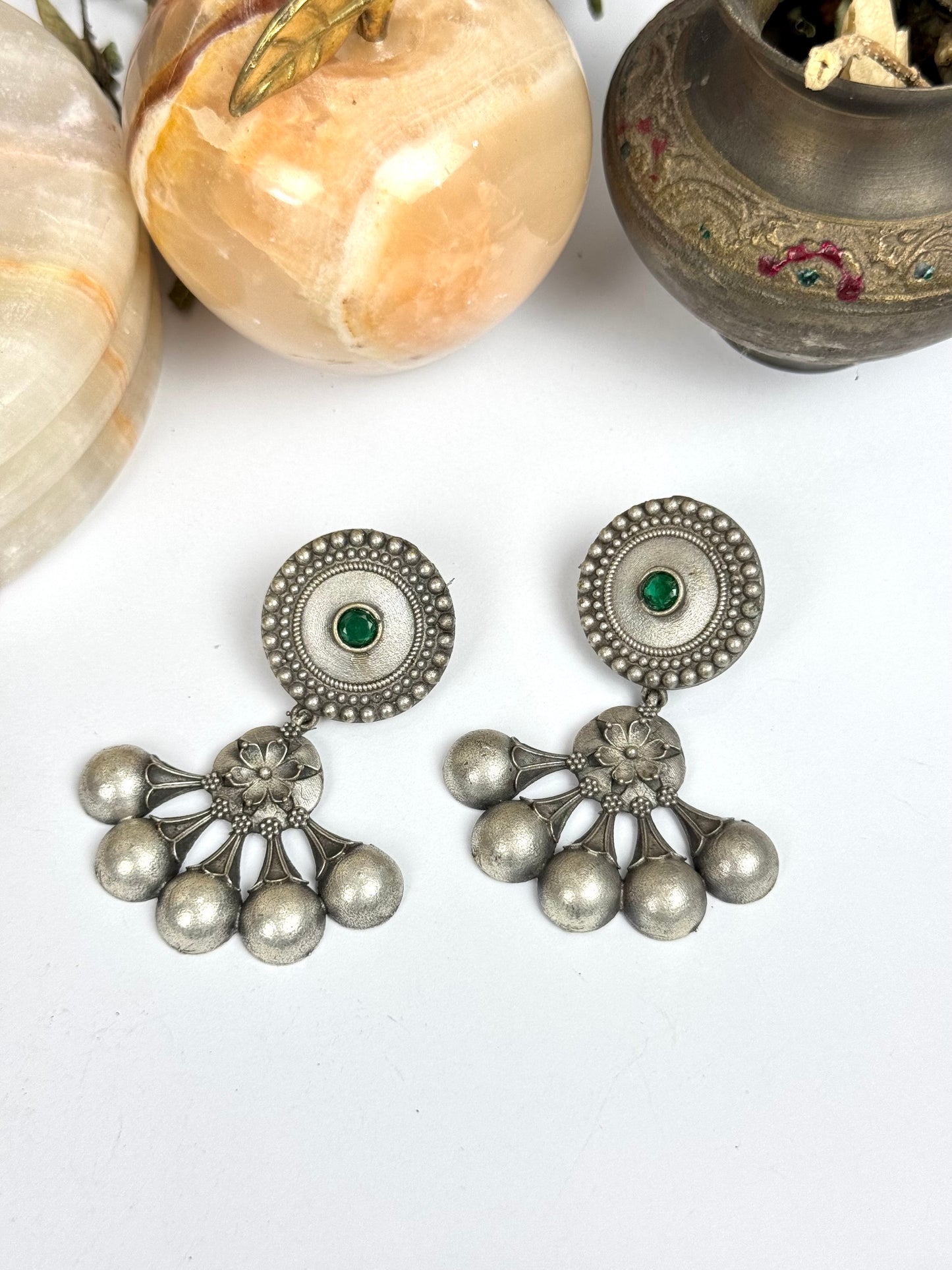 Premium Brass made Oxidised Earrings