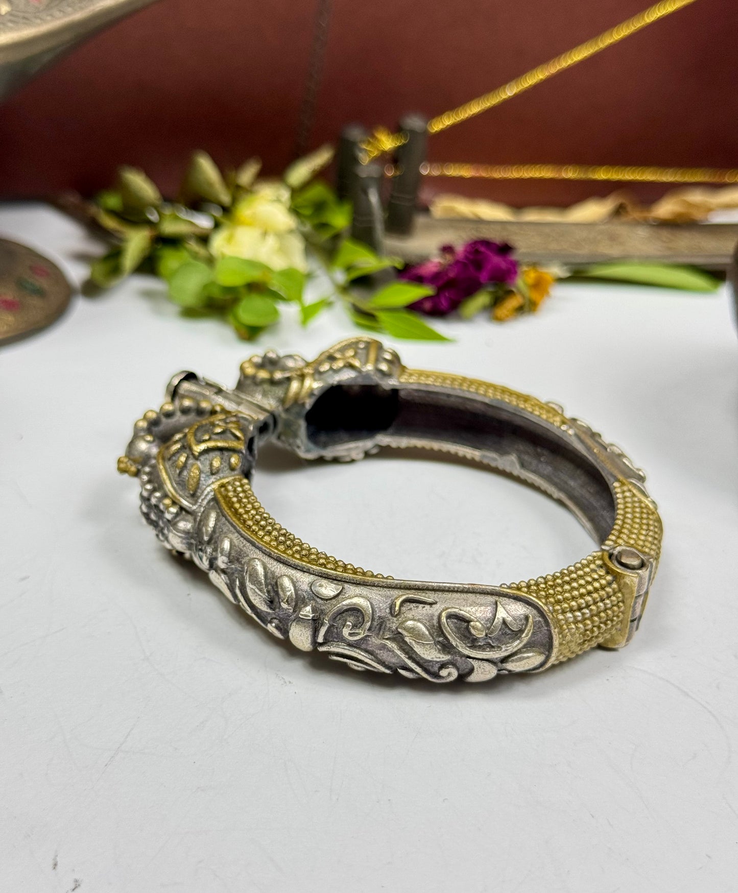 Brass made Amber Bangle