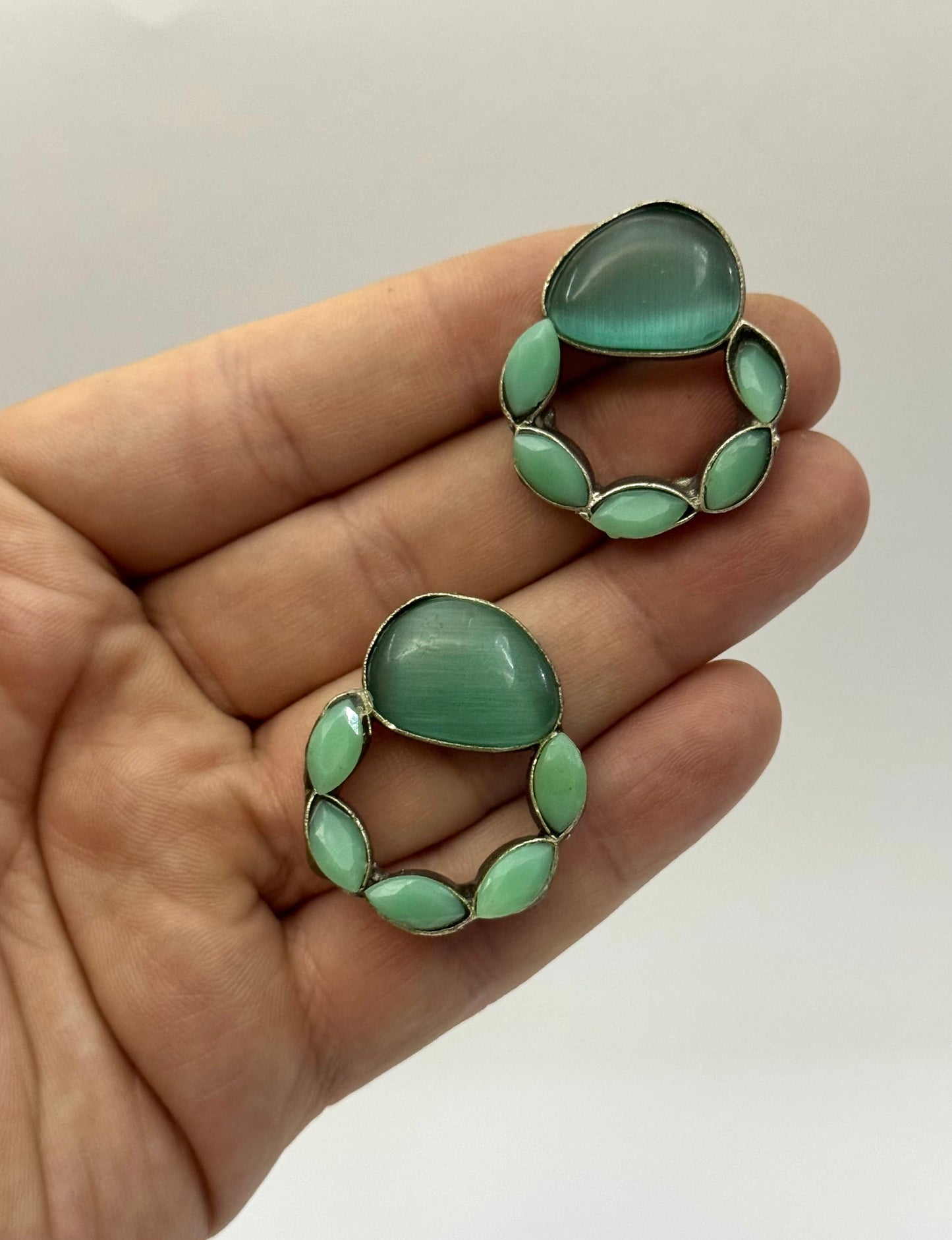 Premium Brass Made Oxidised Earrings