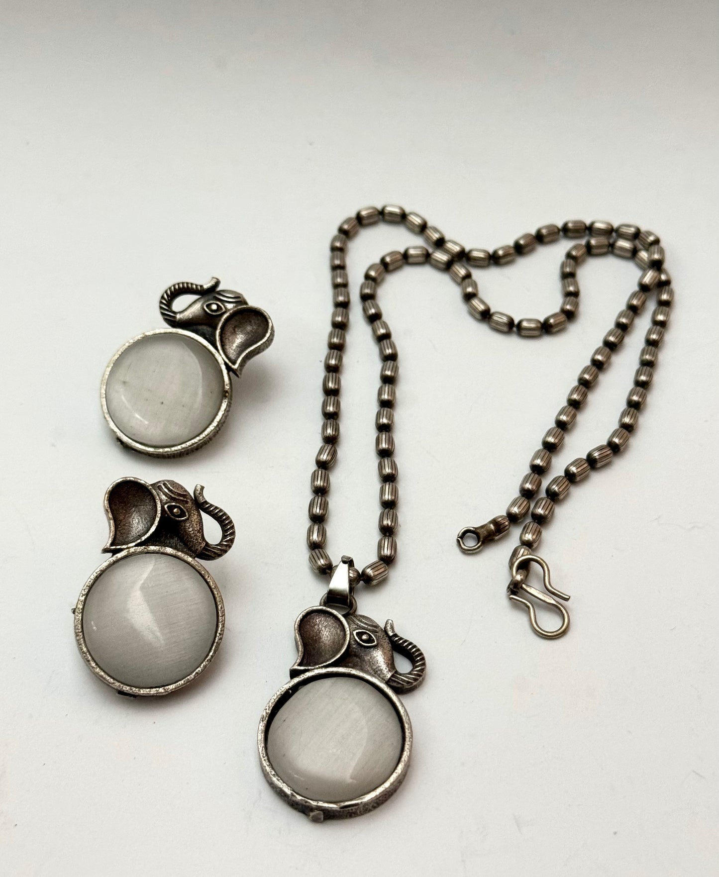 Premium Oxidised Rani Pendant Set
