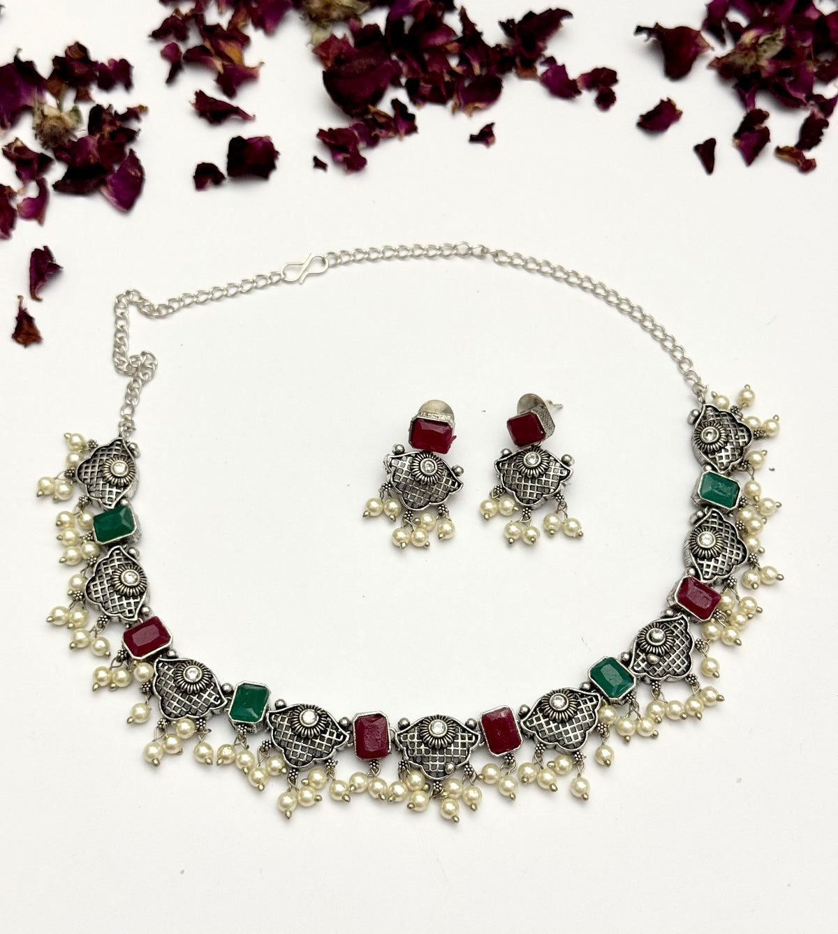 Premium oxidised Necklace set