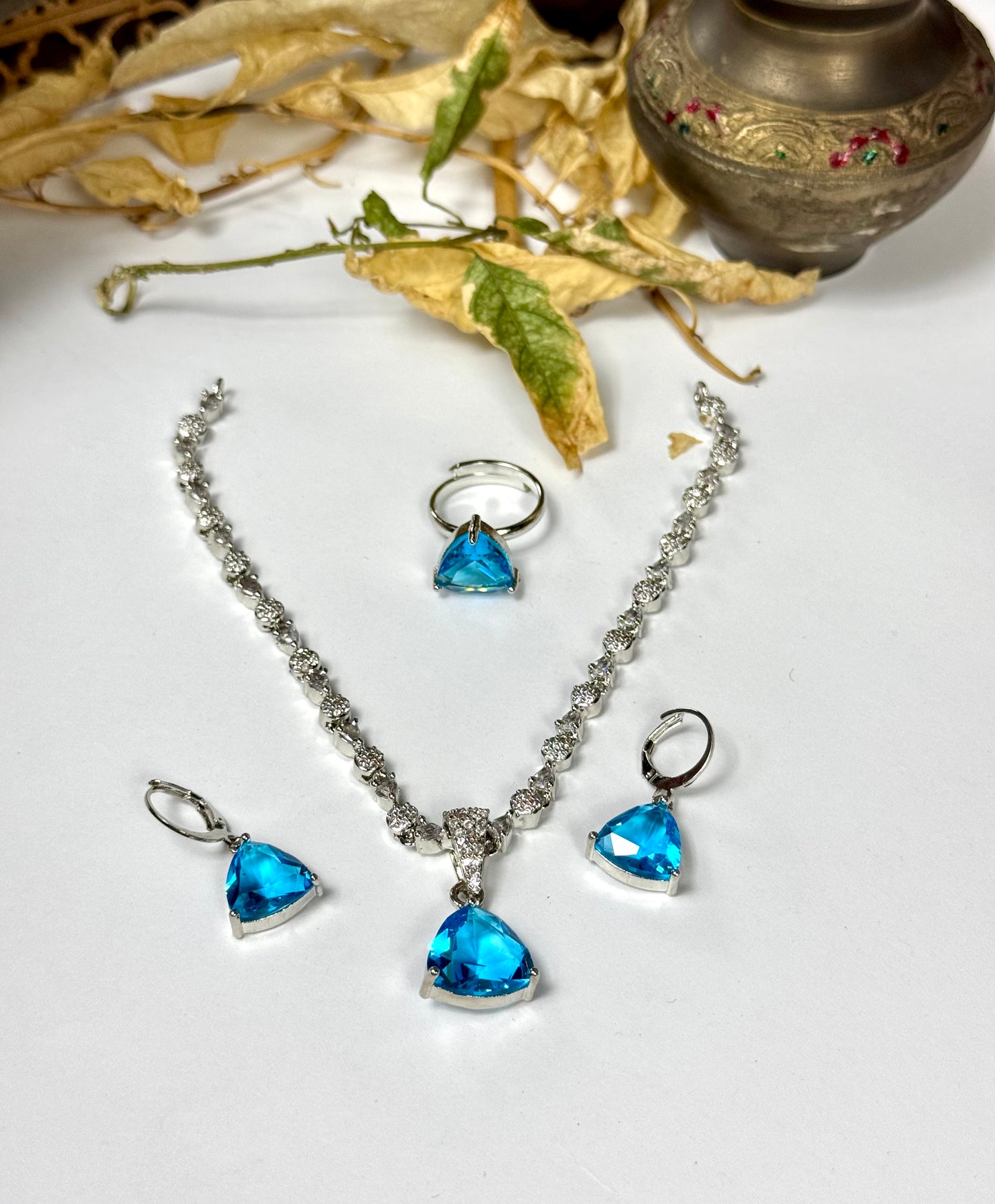 American Diamond 1 karat Necklace sets