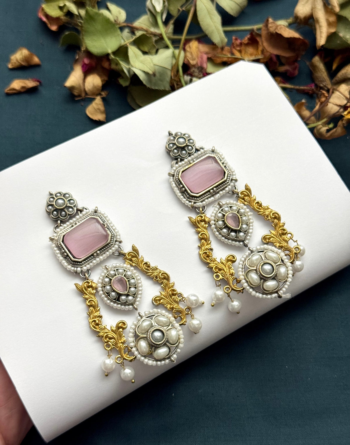 Premium Brass made Designer Oxidised Earrings