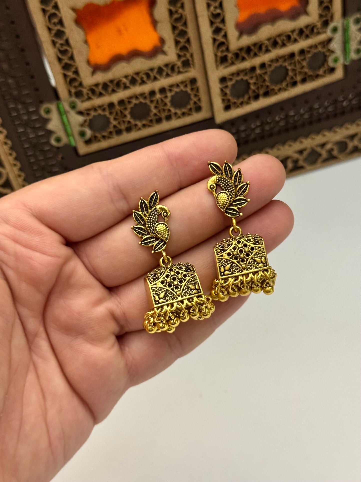 Oxidised jhumka