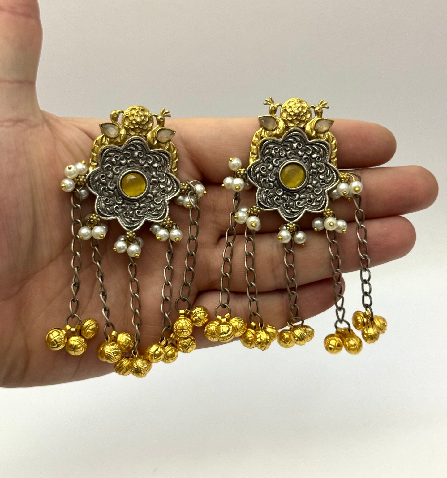 Premium Brass made oxidised Designer Earrings