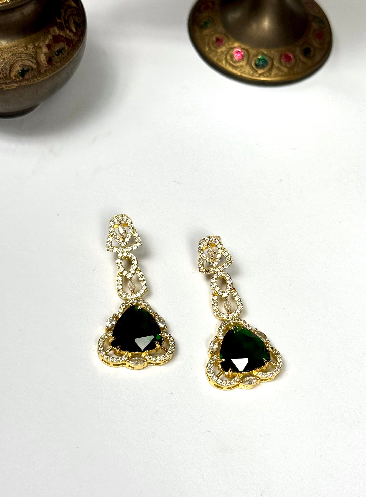 American Diamond 1 karat Earrings