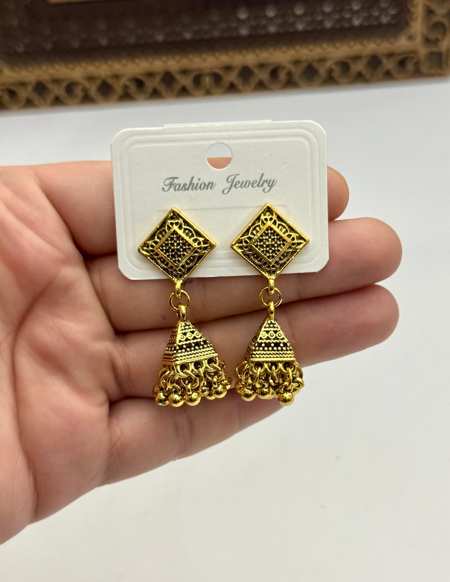 Oxidised small Jhumkies