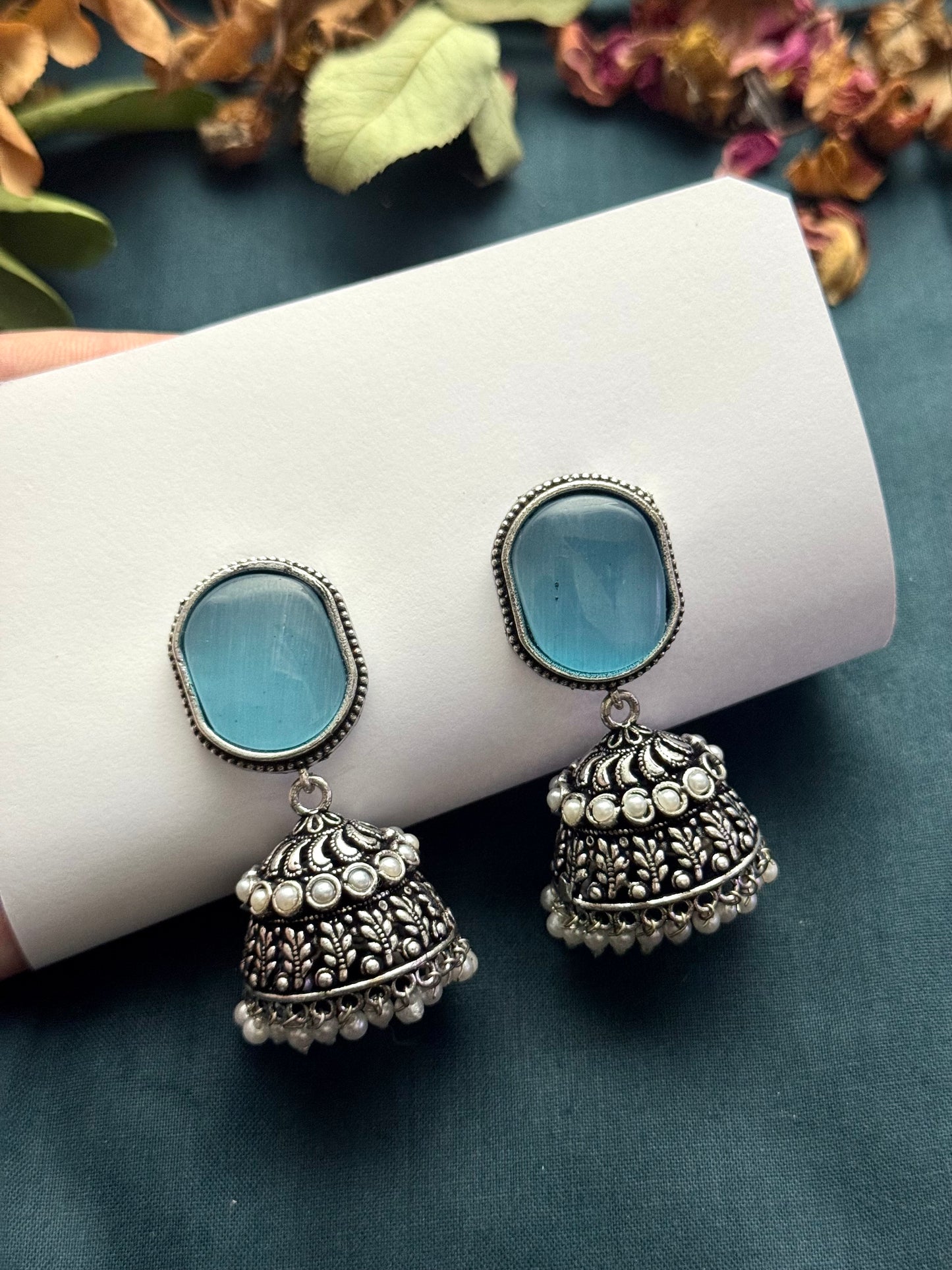 Premium Brass made Oxidised jhumka
